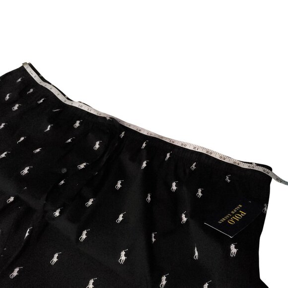 Polo Ralph Lauren womenPajama Pants Black With White Pony Print Size 4X 100% Cot - Picture 4 of 12
